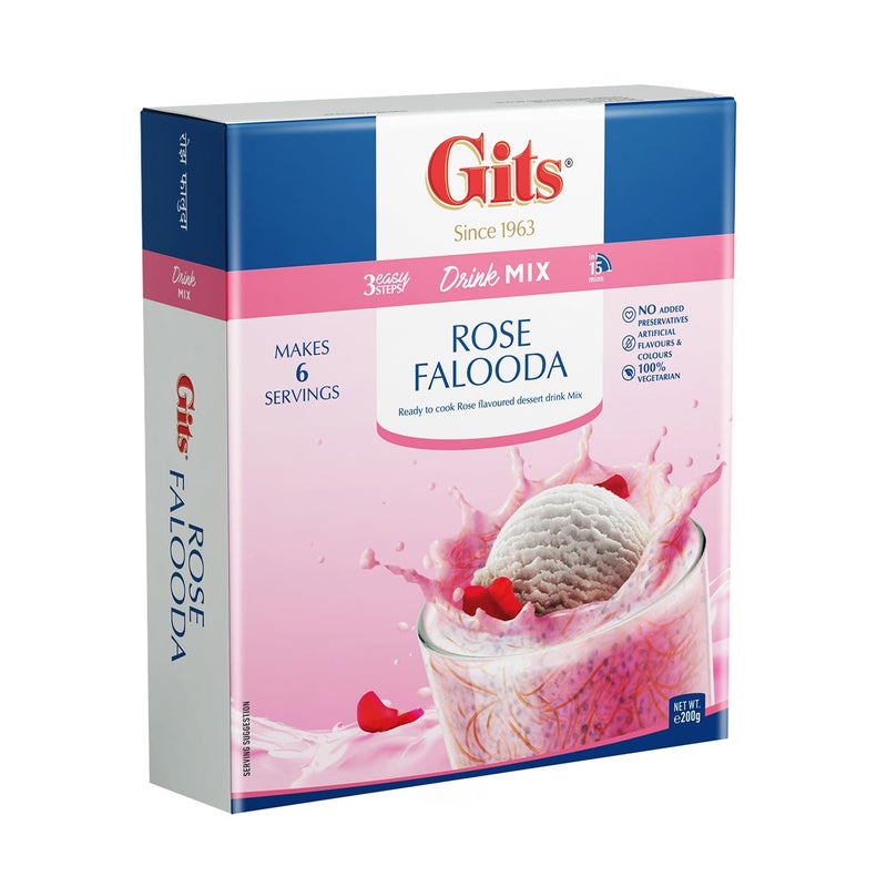 Gits Falooda Mix, Rose, 200g - Image 1